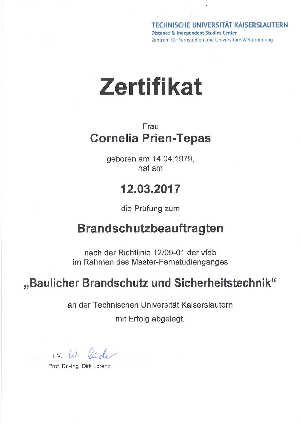 Zertifikat Brandschutz-001
